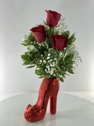 High Heeled in Red Flower Power, Florist Davenport FL